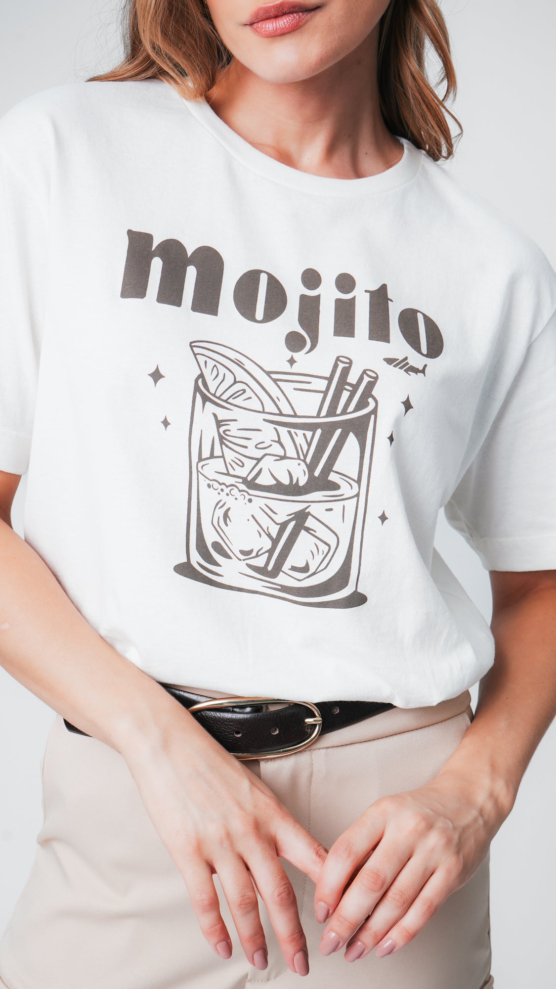 Camiseta Oversized Mojito - Off White