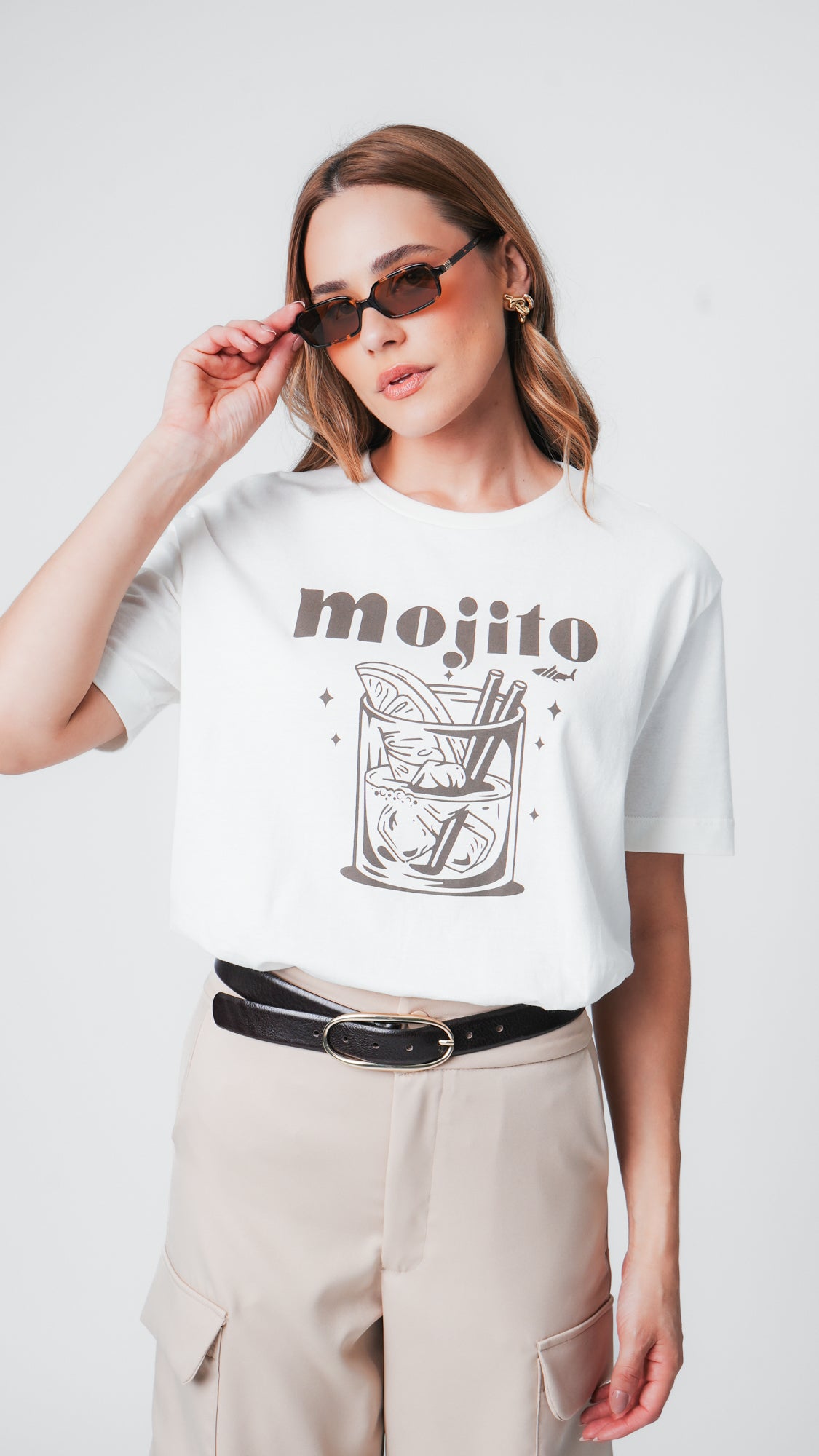 Camiseta Oversized Mojito - Off White