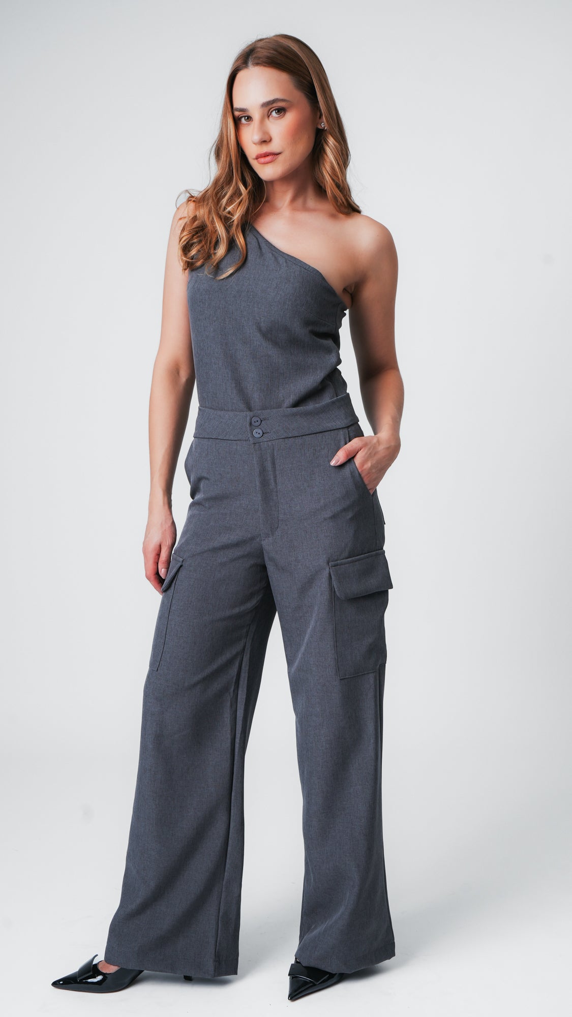 Calça Alfaiataria Cargo Premium - Grafite