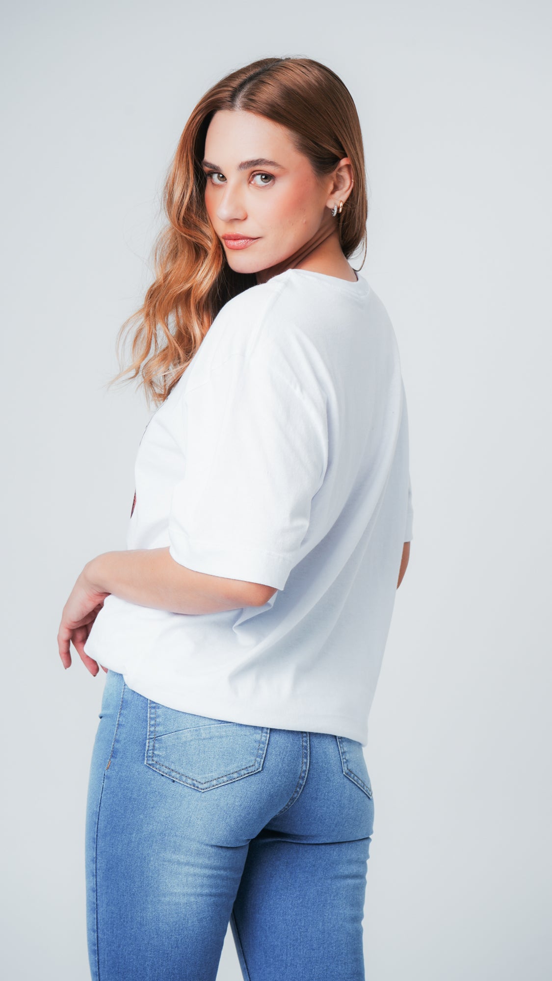 Camiseta Oversized Grow - Branca