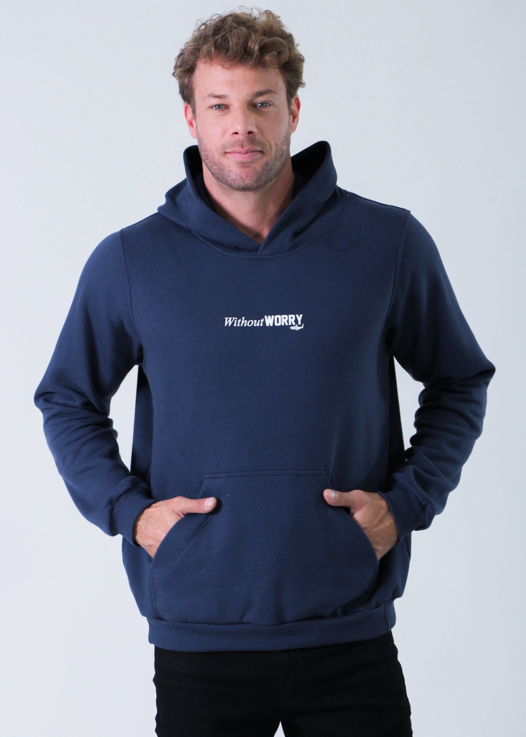 Moletom Canguru Premium - Azul