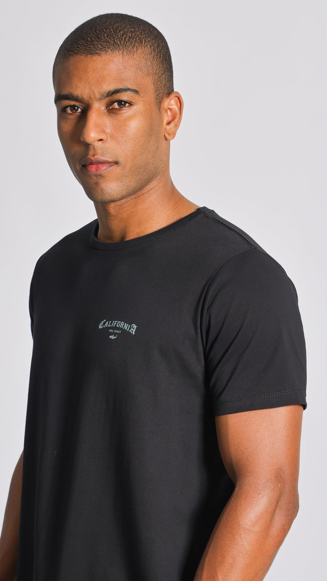 Camiseta Estampada Califórnia - Preta