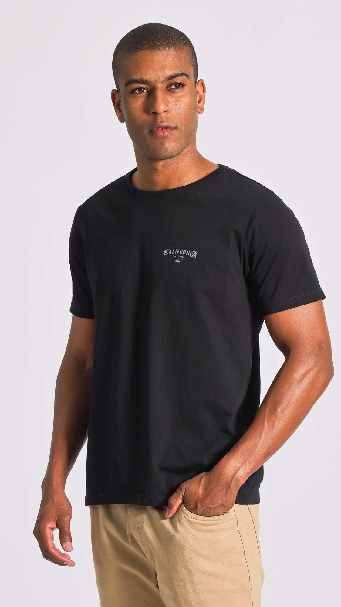 Camiseta Estampada Califórnia - Preta