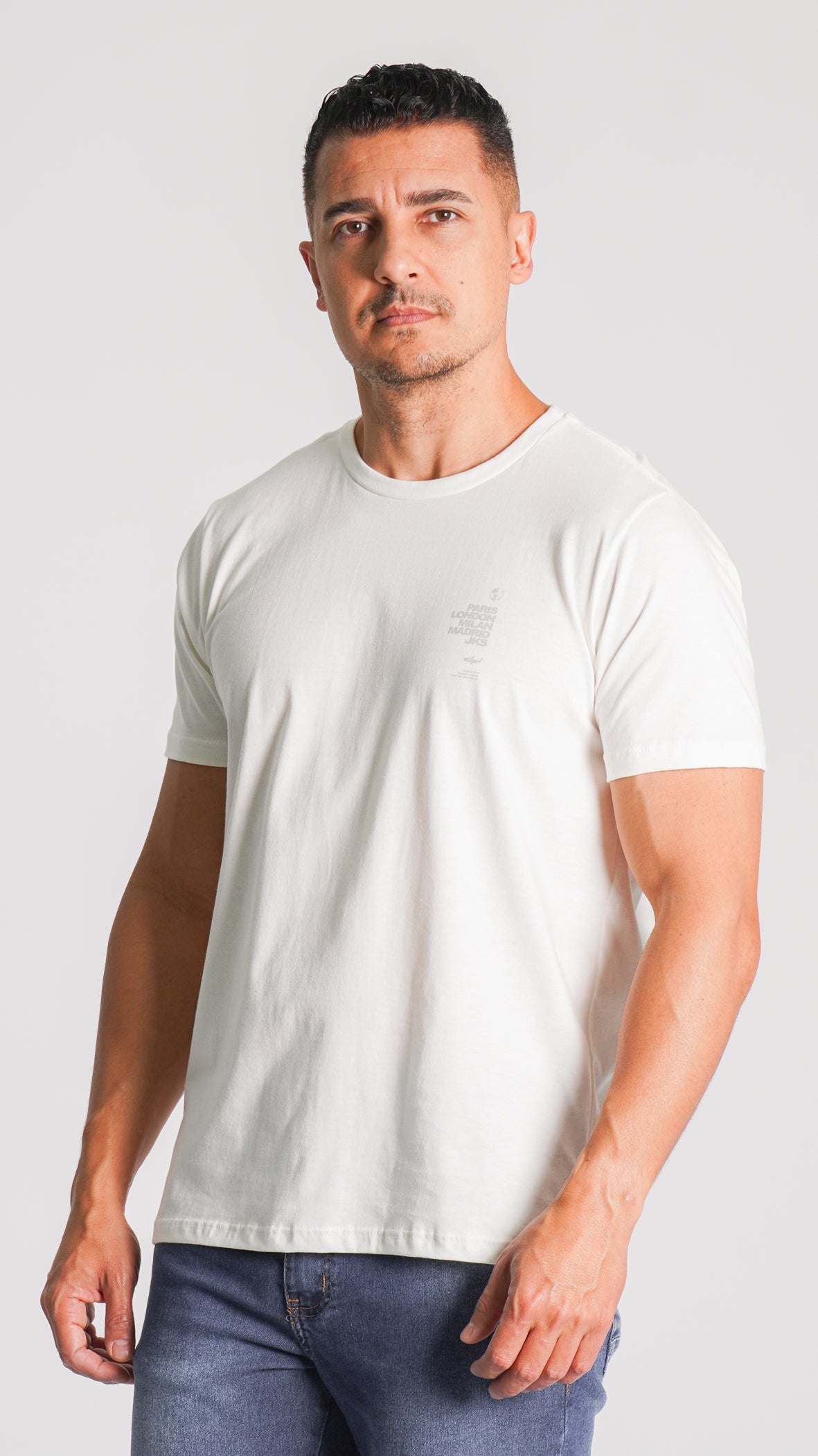 Camiseta Estampada Paris - Off White