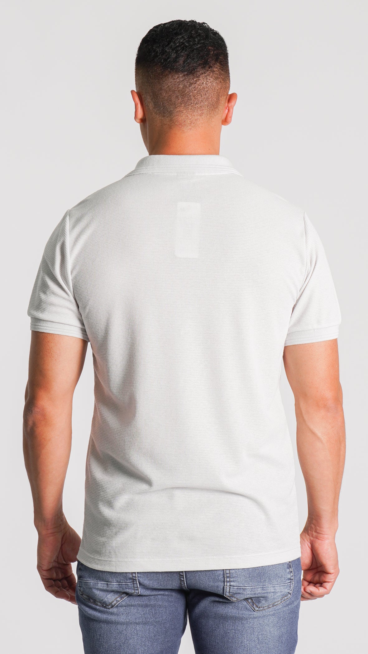 Camisa Polo Tricô Diamond - Off White