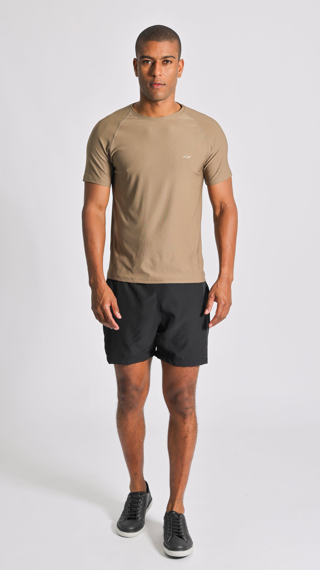 Camiseta Slim Dry Fit - Caqui