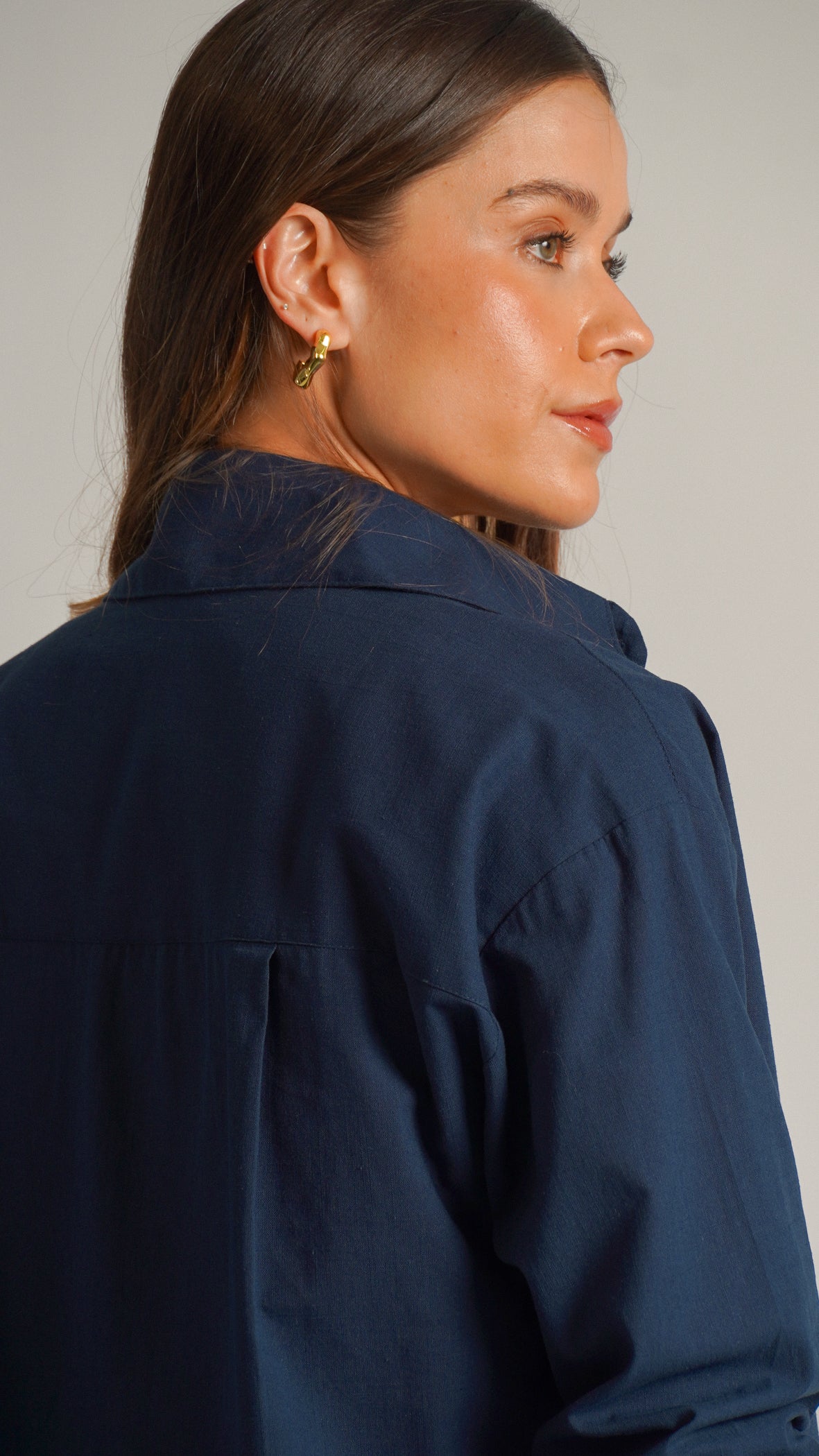 Camisa Manga Longa - Azul Marinho