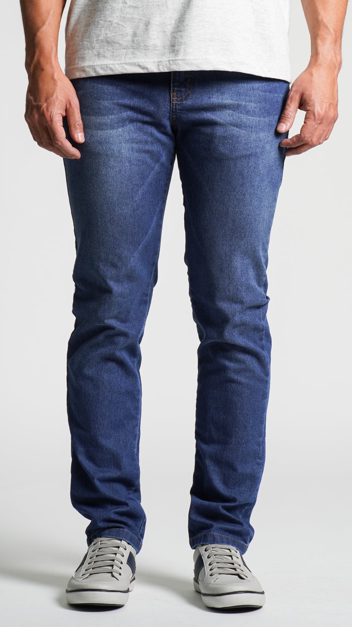 Calça Jeans - Escura Bolso Recorte