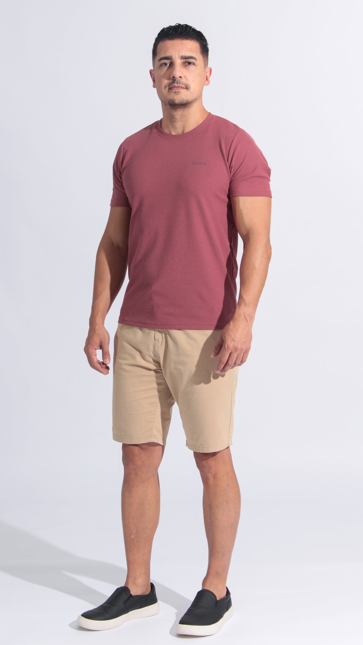 Bermuda Sarja Bolso Faca - Bege