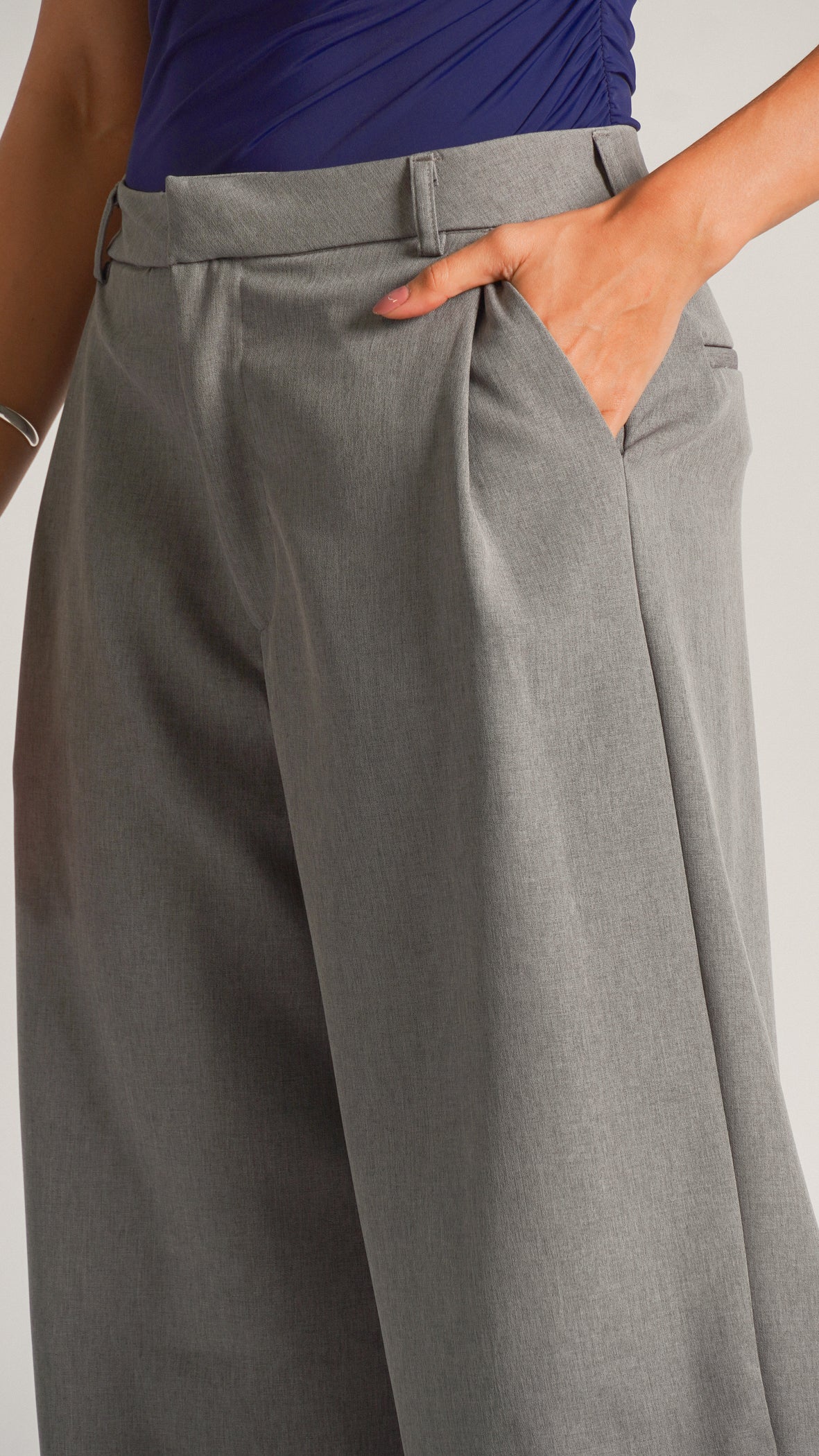 Calça Alfaiataria Premium - Cinza