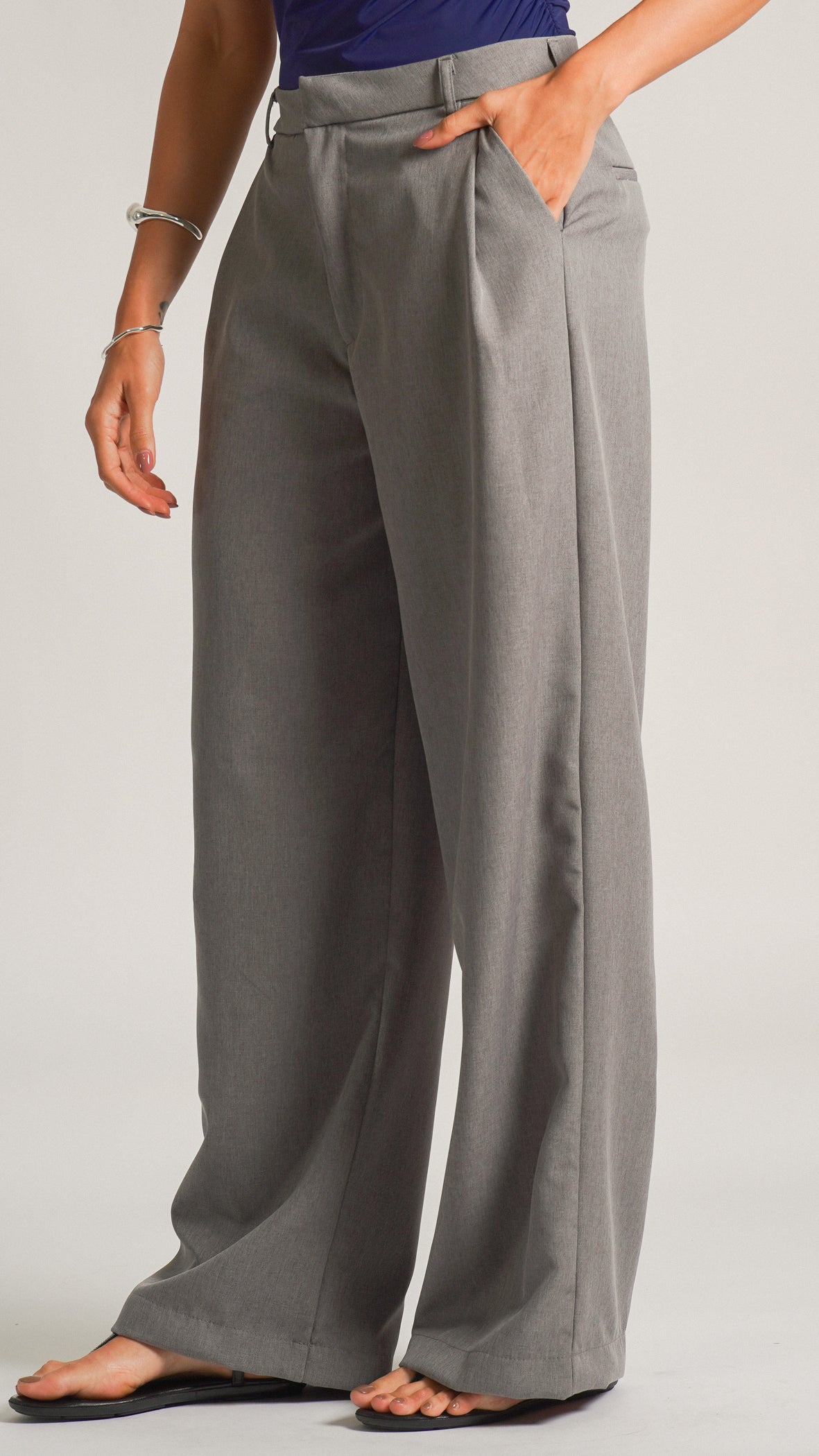 Calça Alfaiataria Premium - Cinza