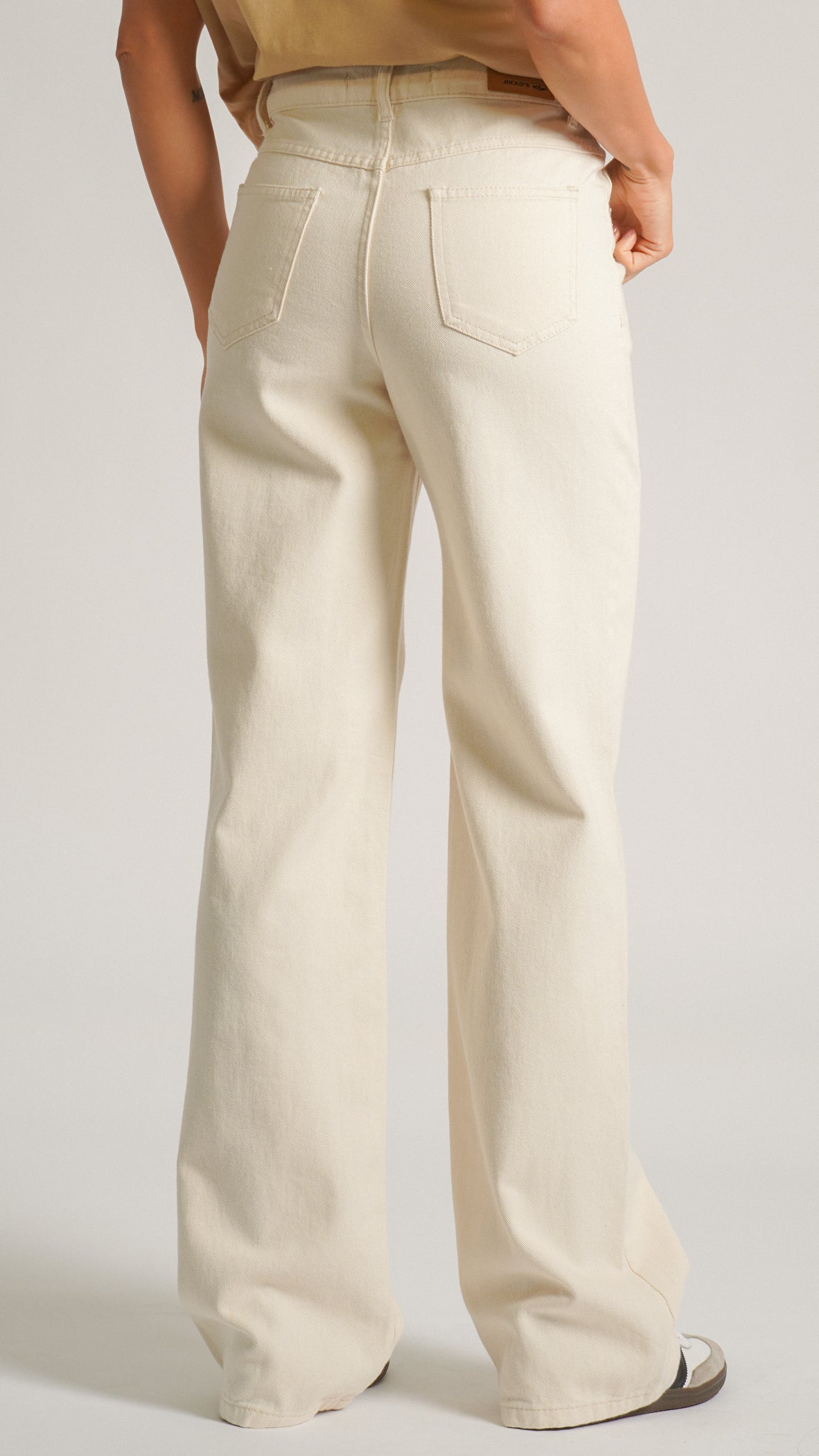 Calça Jeans Reta - Cru