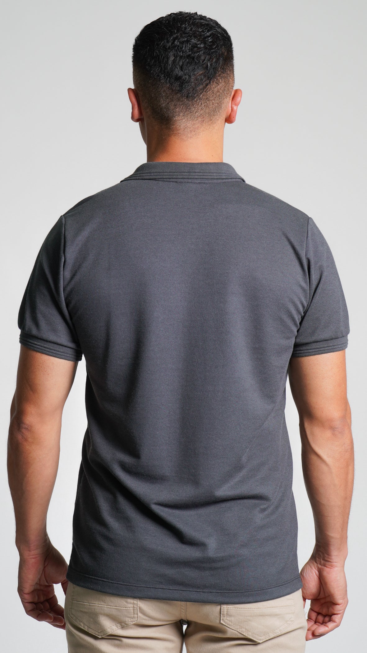 Camisa Polo Piquet - Chumbo
