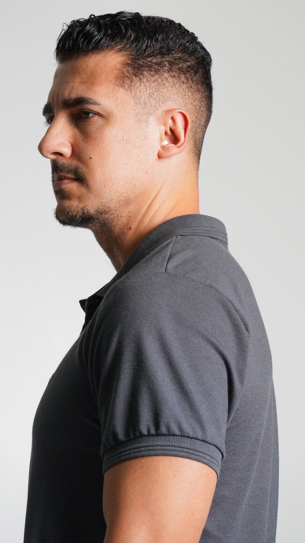 Camisa Polo Piquet - Chumbo
