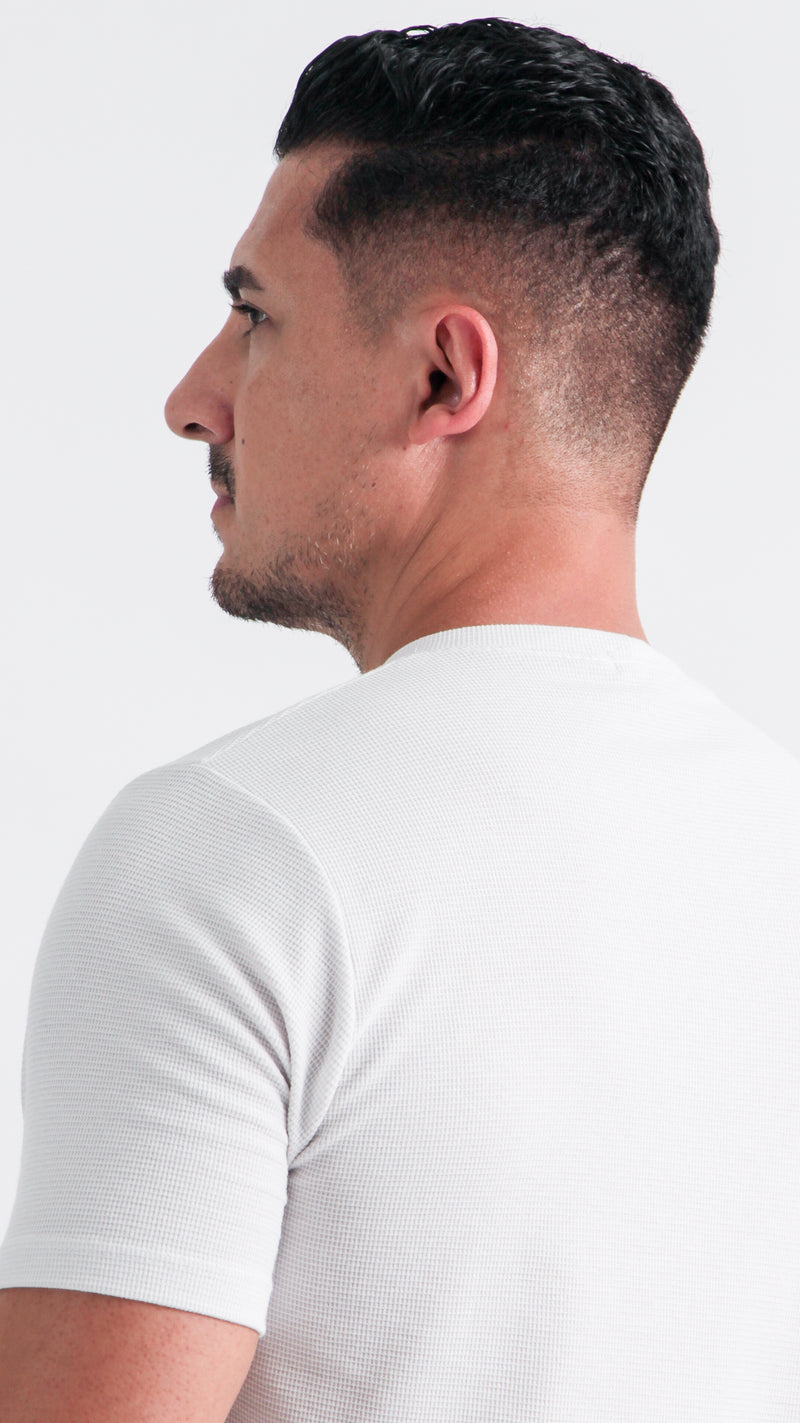 Camiseta Tricô Diamond - Branco Gelo