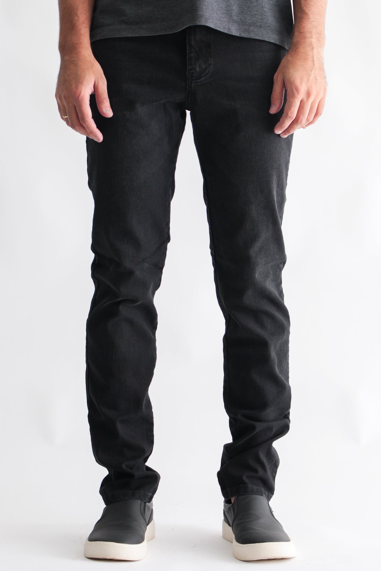 Calça Jeans - Preta Estonada