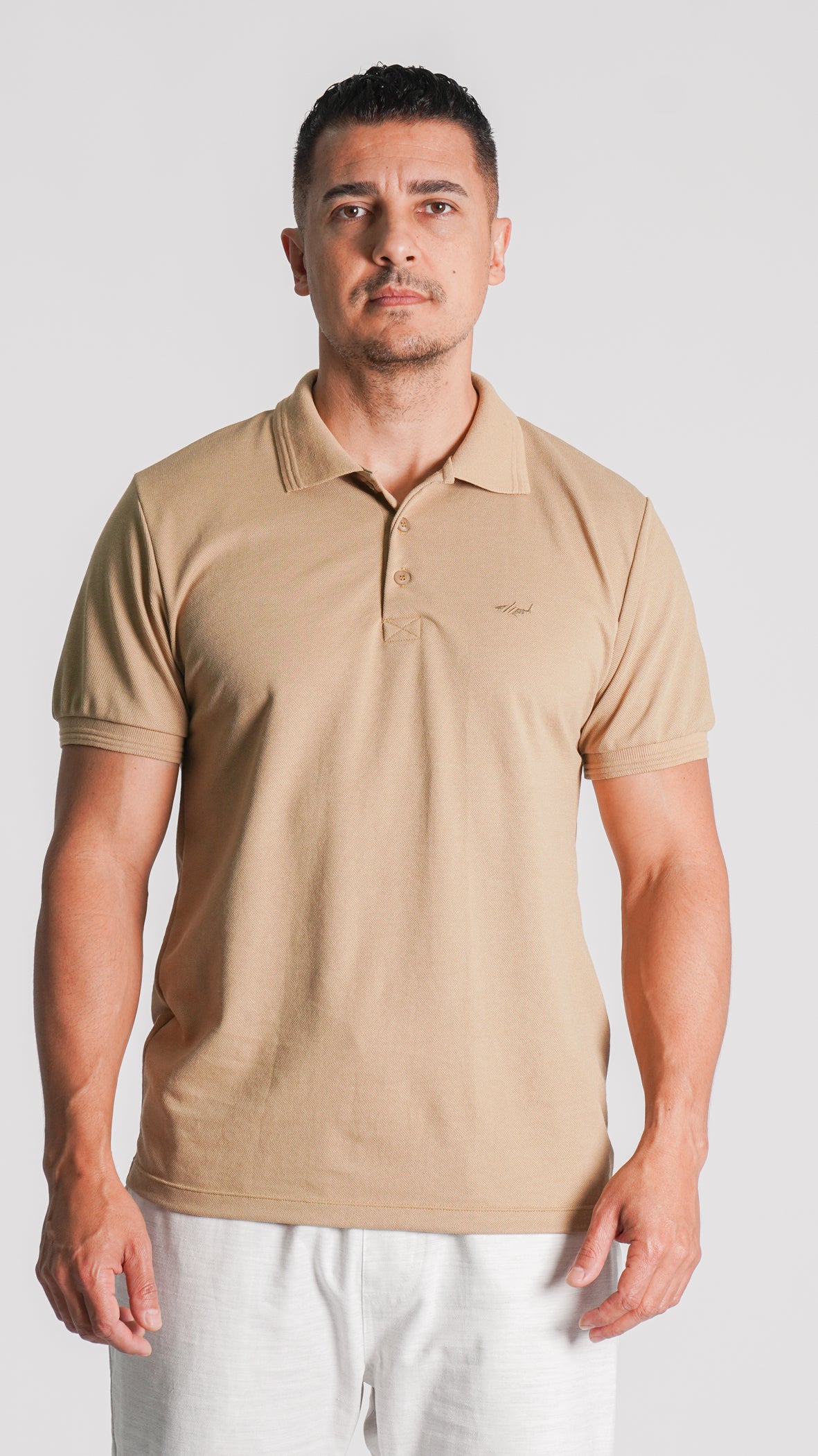 Camisa Polo Piquet - Bege