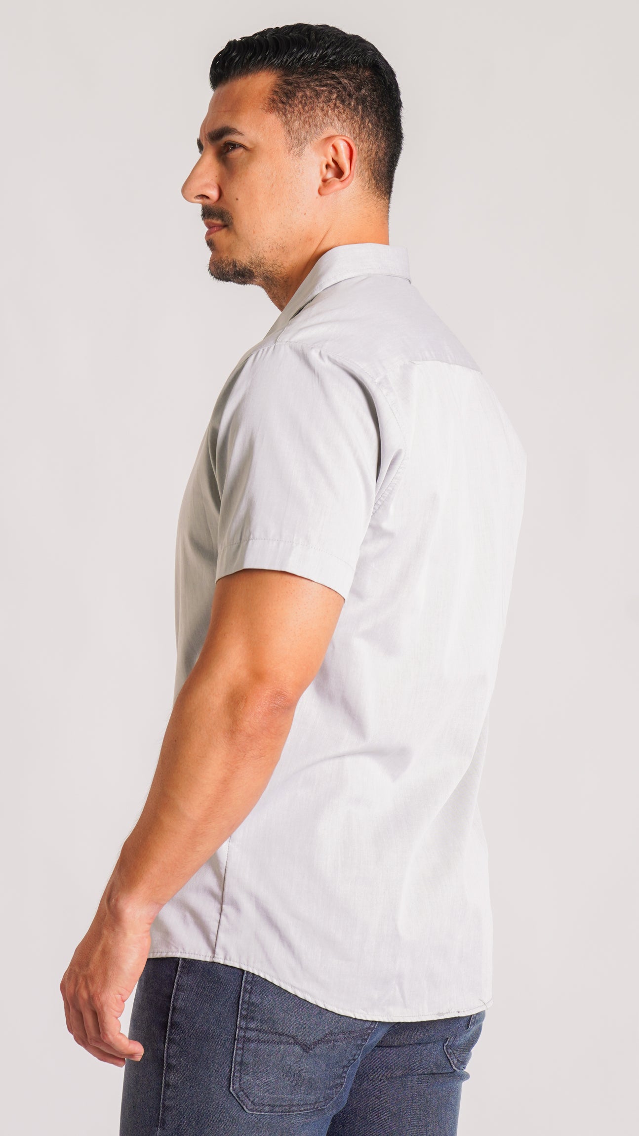 Camisa Manga Curta - Cinza