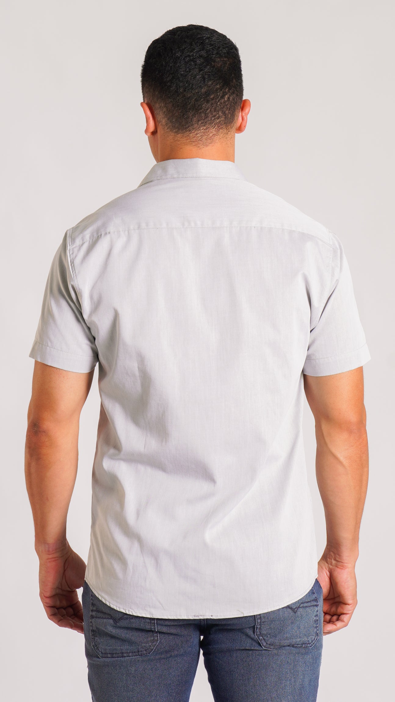 Camisa Manga Curta - Cinza
