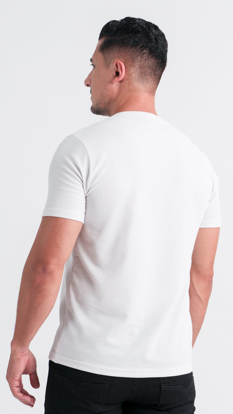 Camiseta Tricô Diamond - Branco Gelo