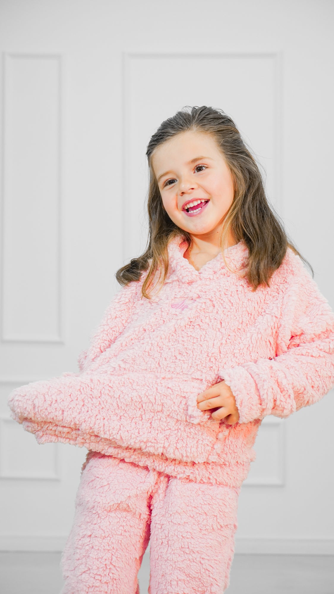 Calça Sherpa Kids - Rosa