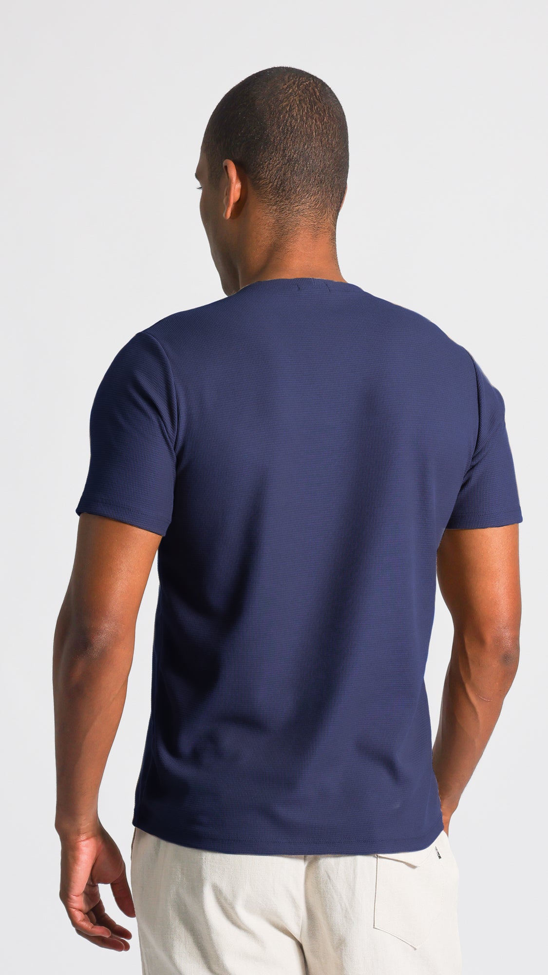 Camiseta Tricô Diamond Lisa - Azul Marinho