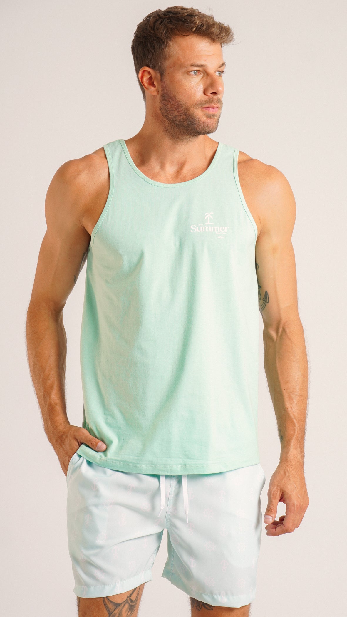 Regata Estampada Summer - Verde