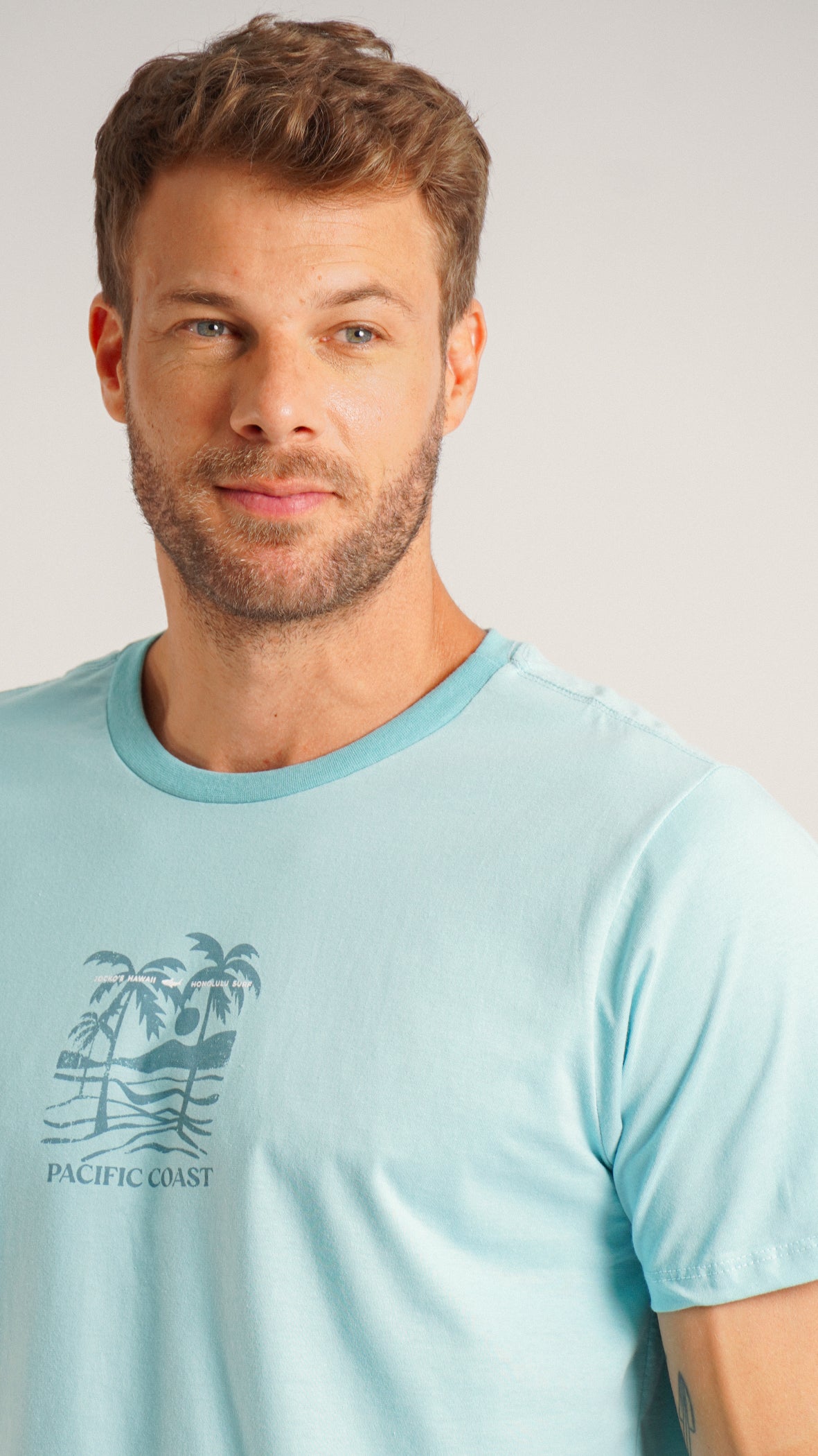 Camiseta Estampada Pacific Coast - Azul