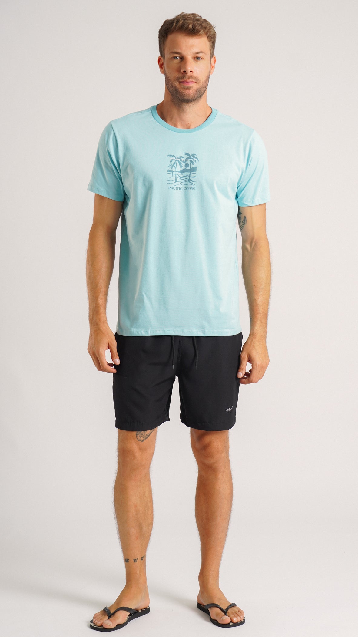 Camiseta Estampada Pacific Coast - Azul