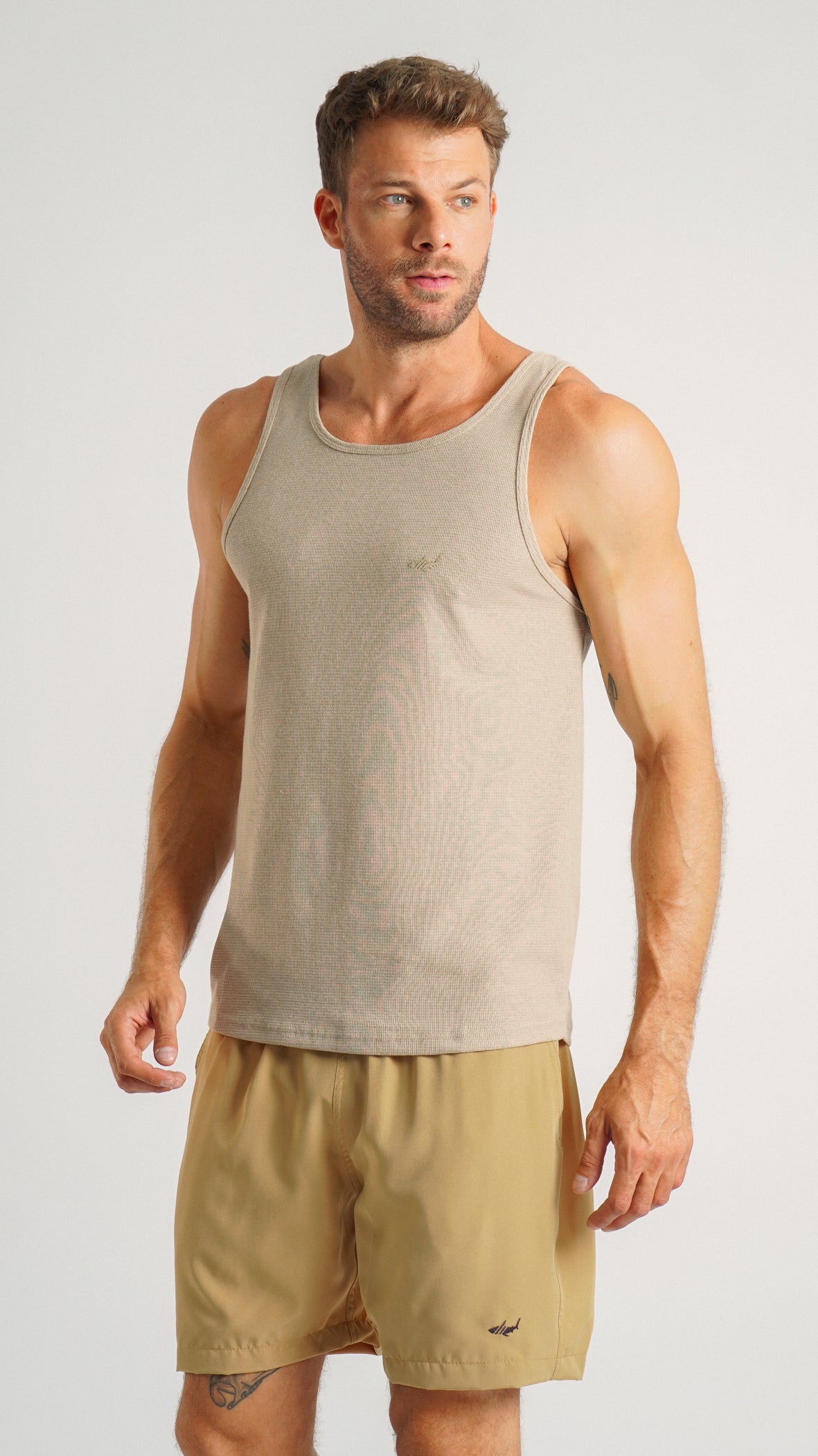 Regata Tricô Diamond - Bege