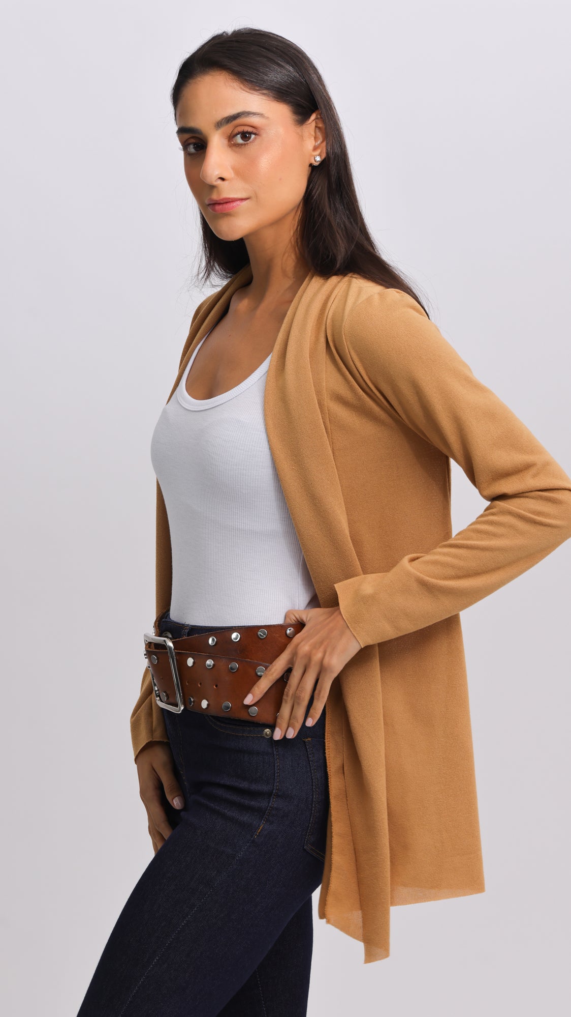 Cardigan Tricô - Ocre