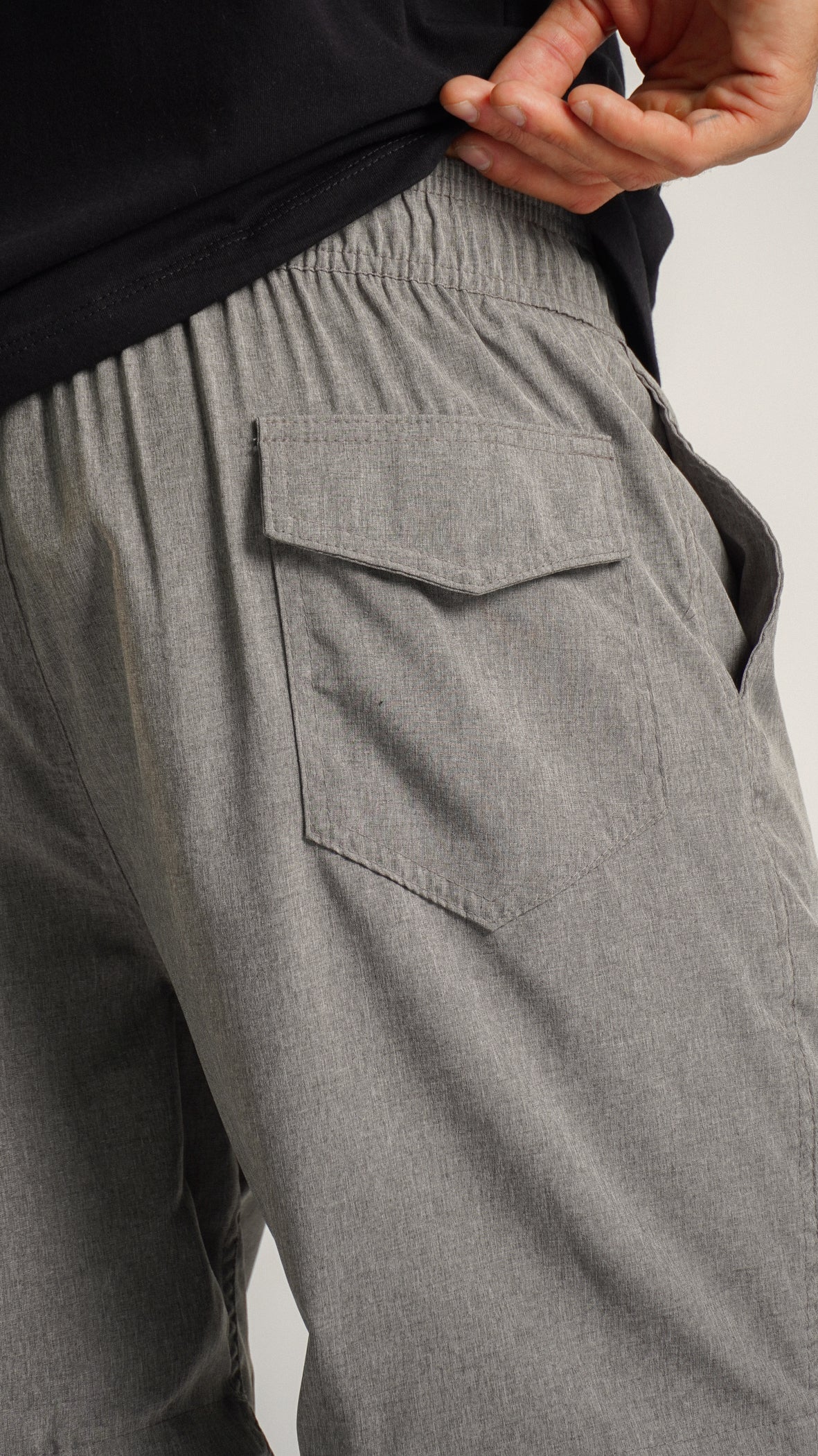 Bermuda Microfibra Melange - Grafite