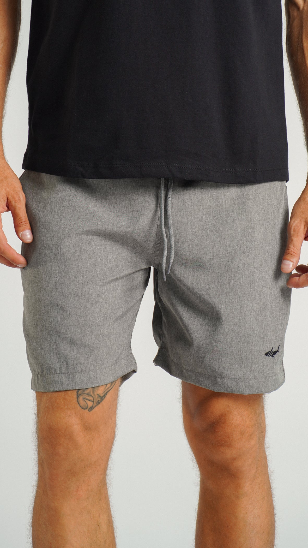 Bermuda Microfibra Melange - Grafite