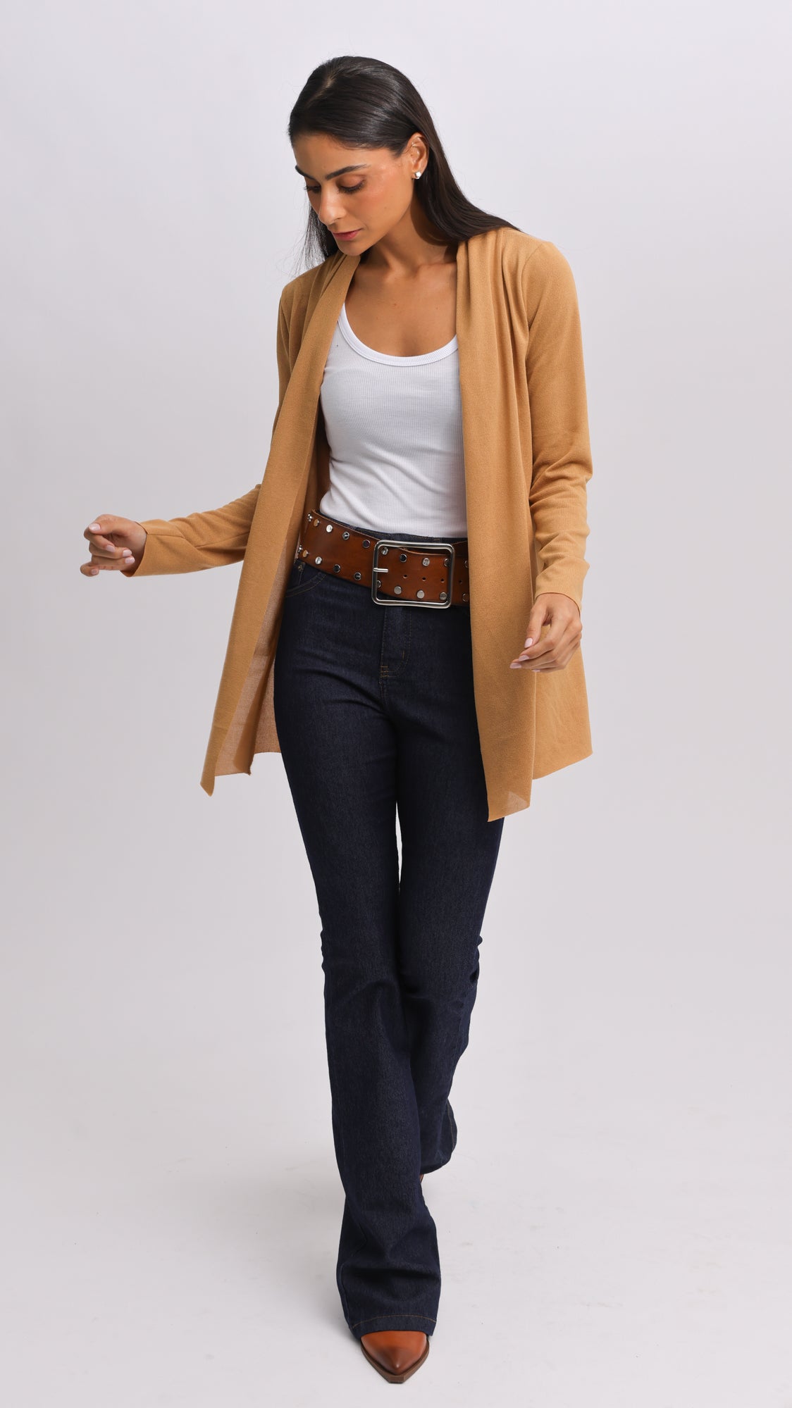 Cardigan Tricô - Ocre