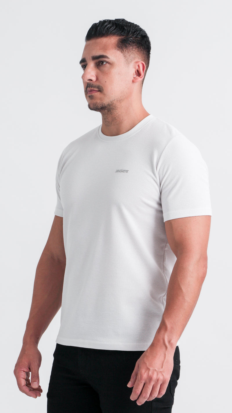Camiseta Tricô Diamond - Branco Gelo