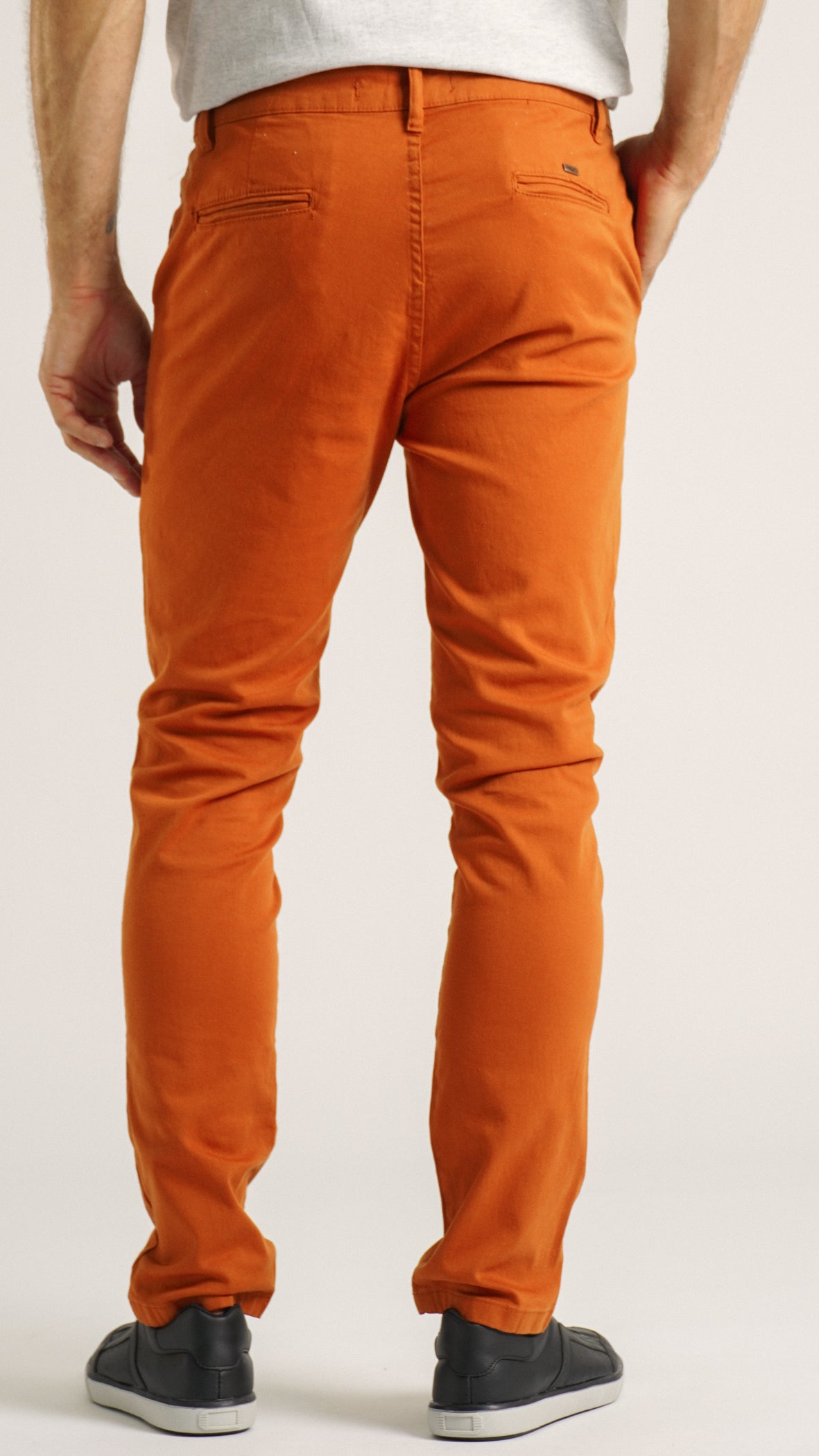 Calça Sarja Bolso Faca - Telha