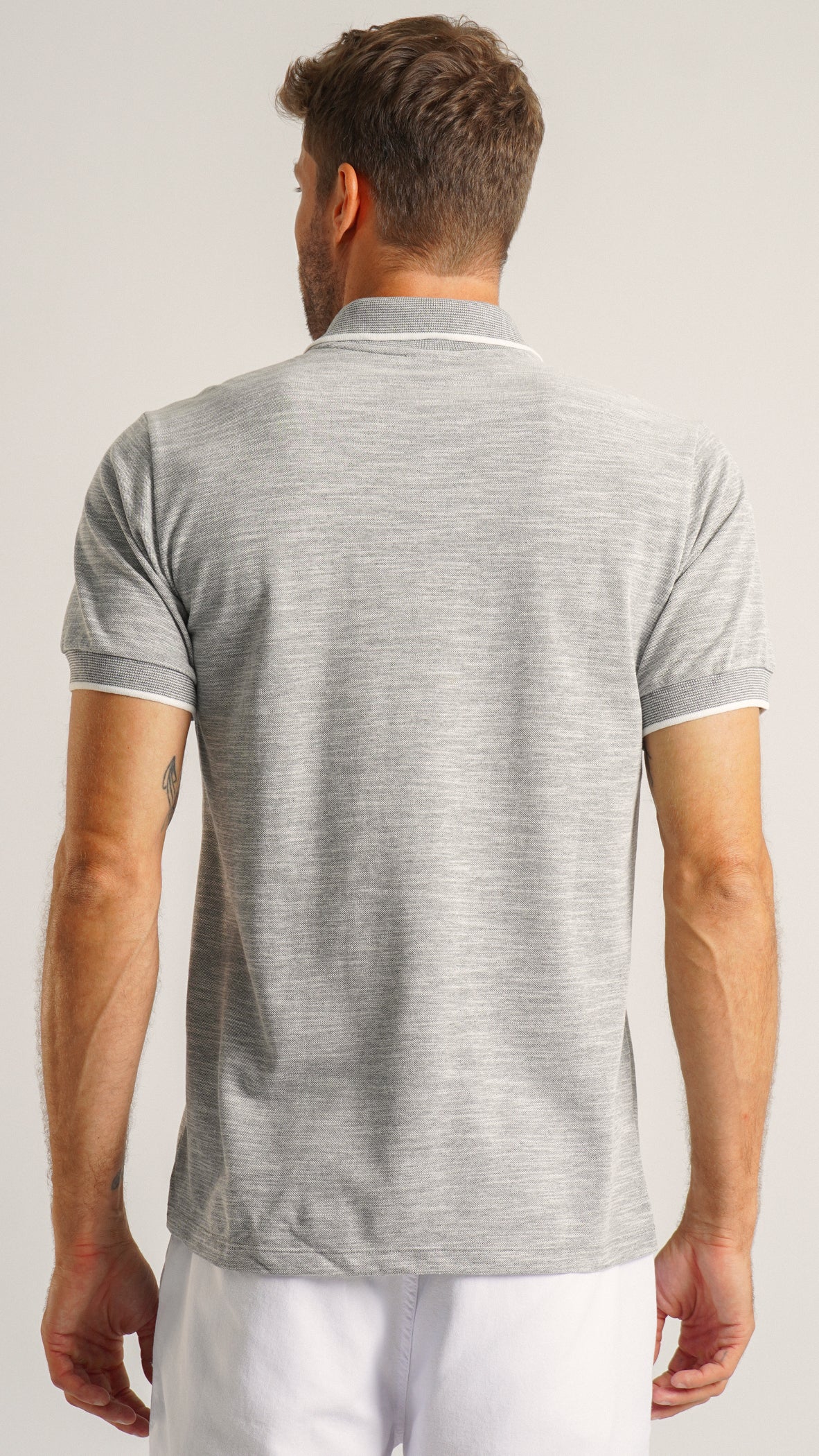 Camisa Polo Flamê - Cinza