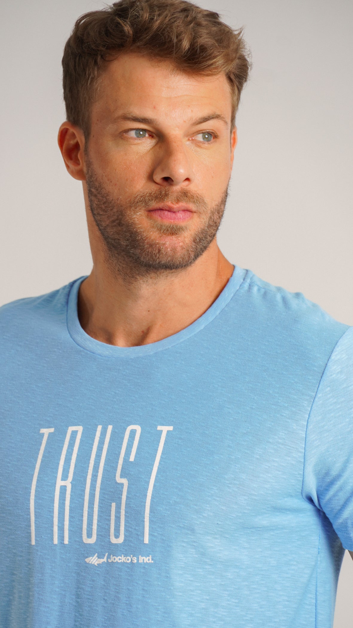 Camiseta Flamê Trust - Azul Bebê