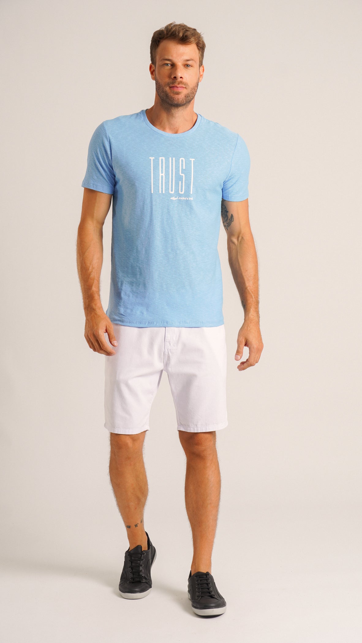 Camiseta Flamê Trust - Azul Bebê