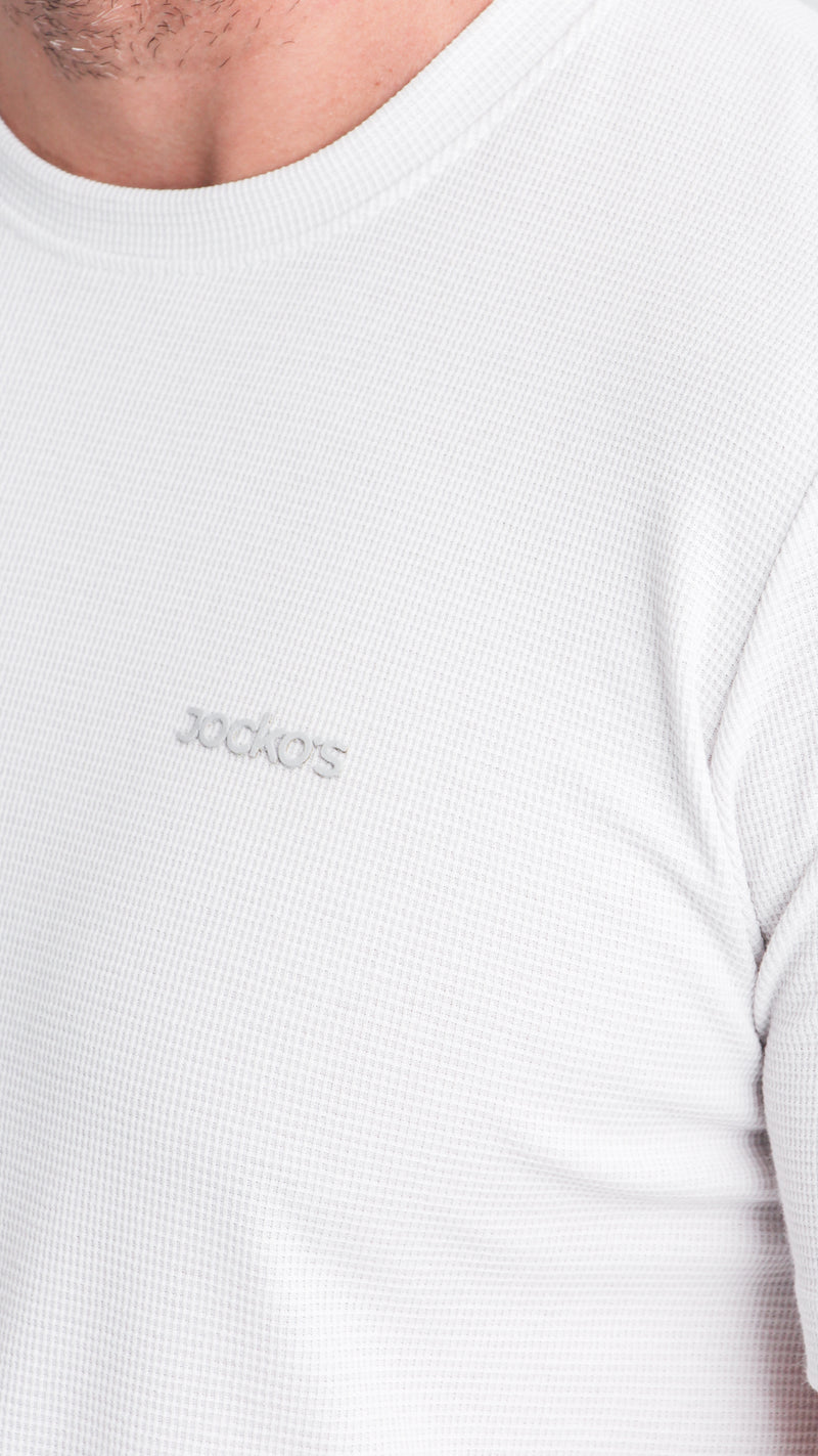 Camiseta Tricô Diamond - Branco Gelo