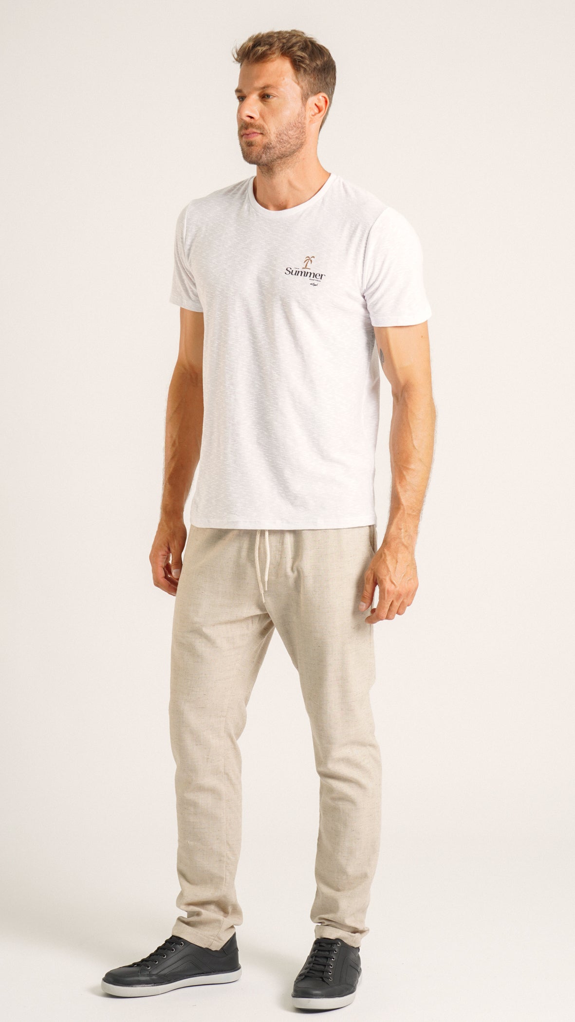 Camiseta Flamê Summer - Branca