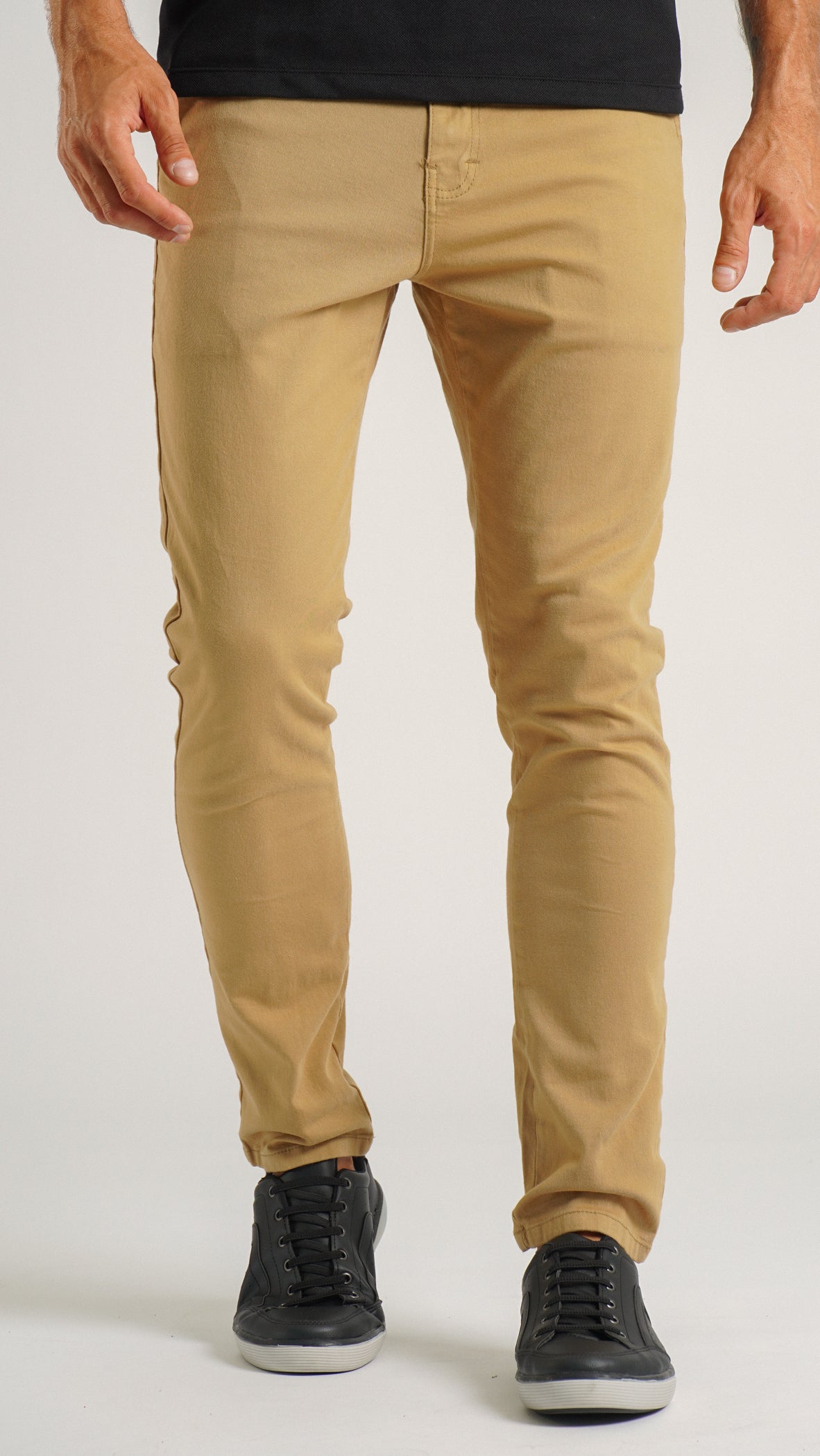 Calça Sarja Bolso Faca - Ocre