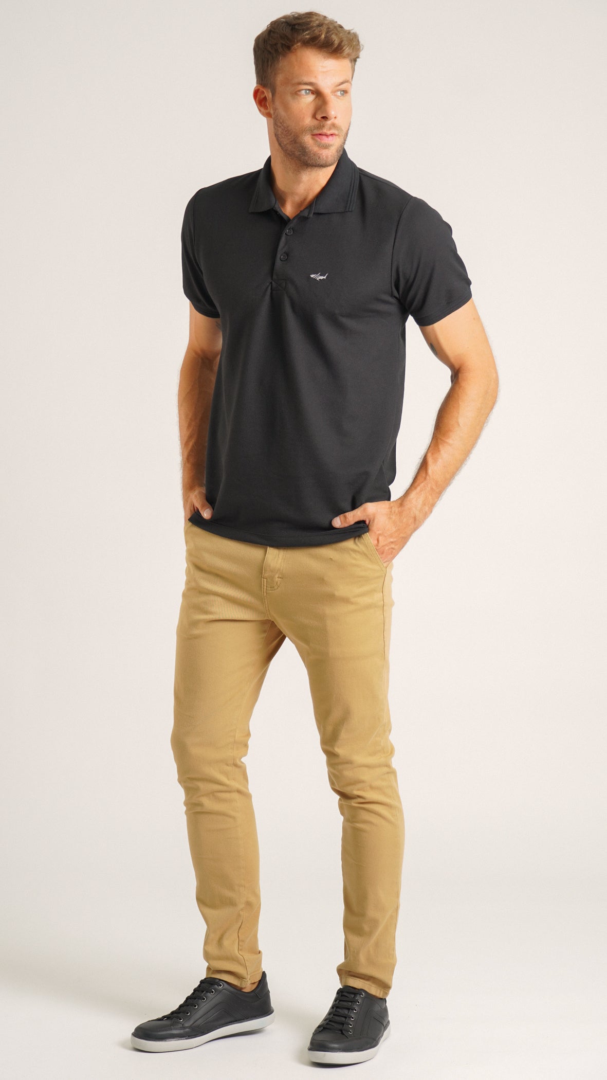 Camisa Polo Piquet - Preta