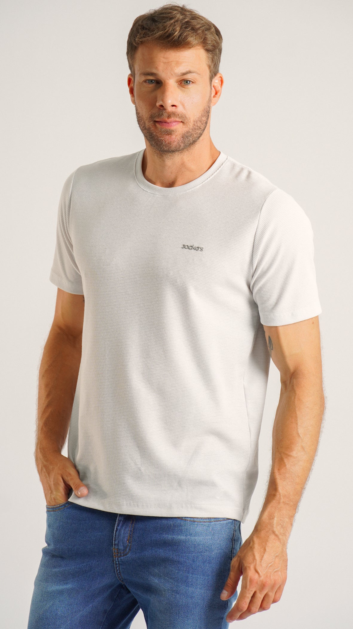 Camiseta Tricô Diamond - Cinza