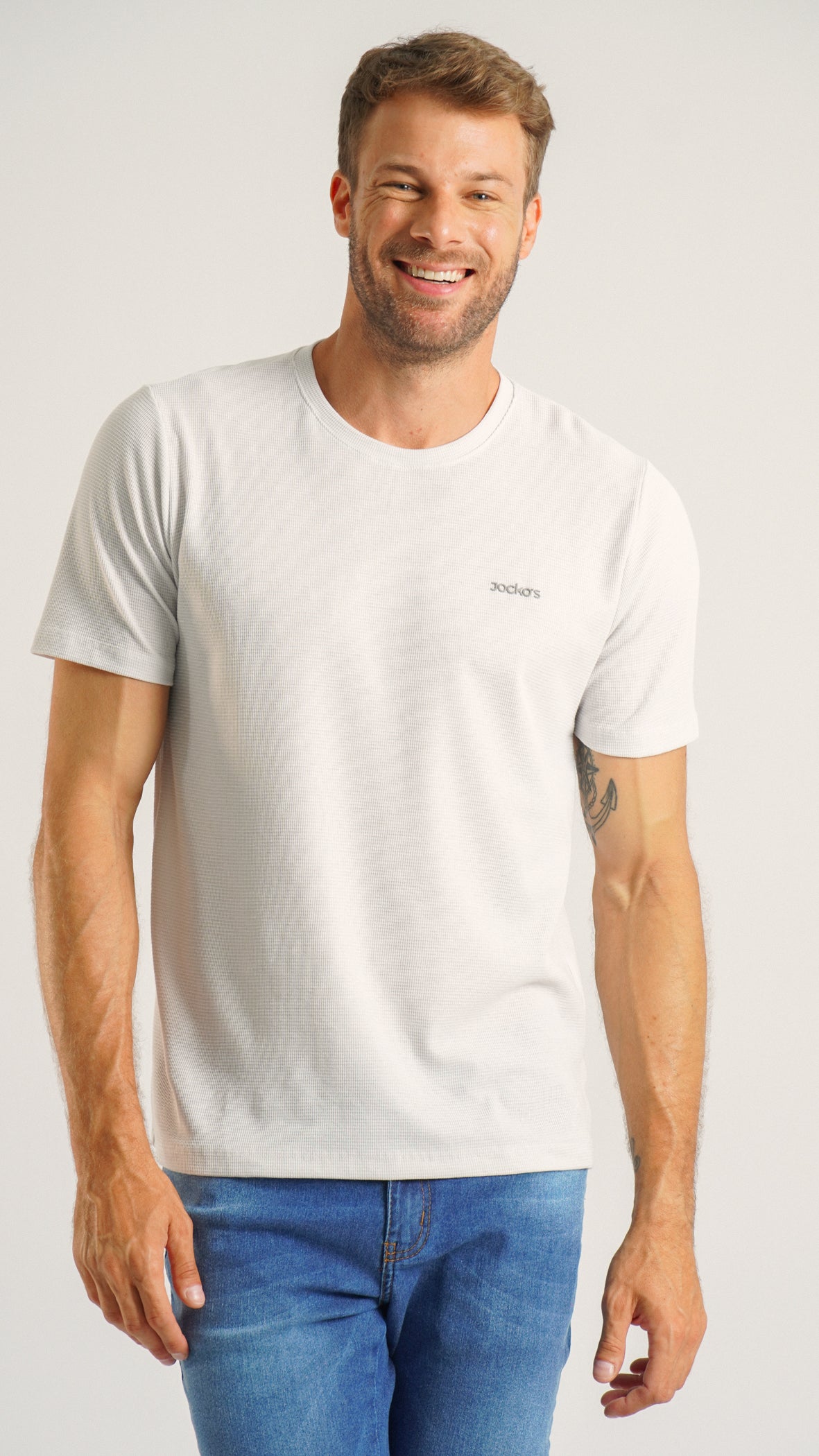 Camiseta Tricô Diamond - Cinza