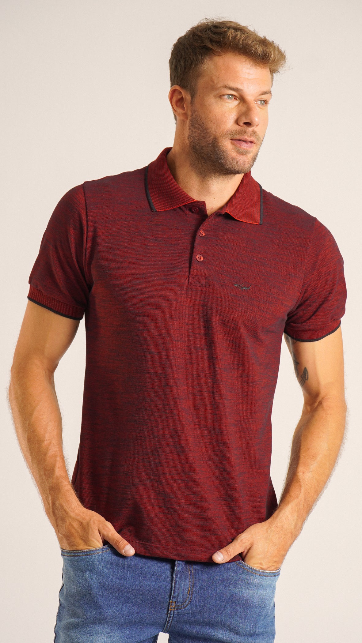 Camisa Polo Flamê - Bordô