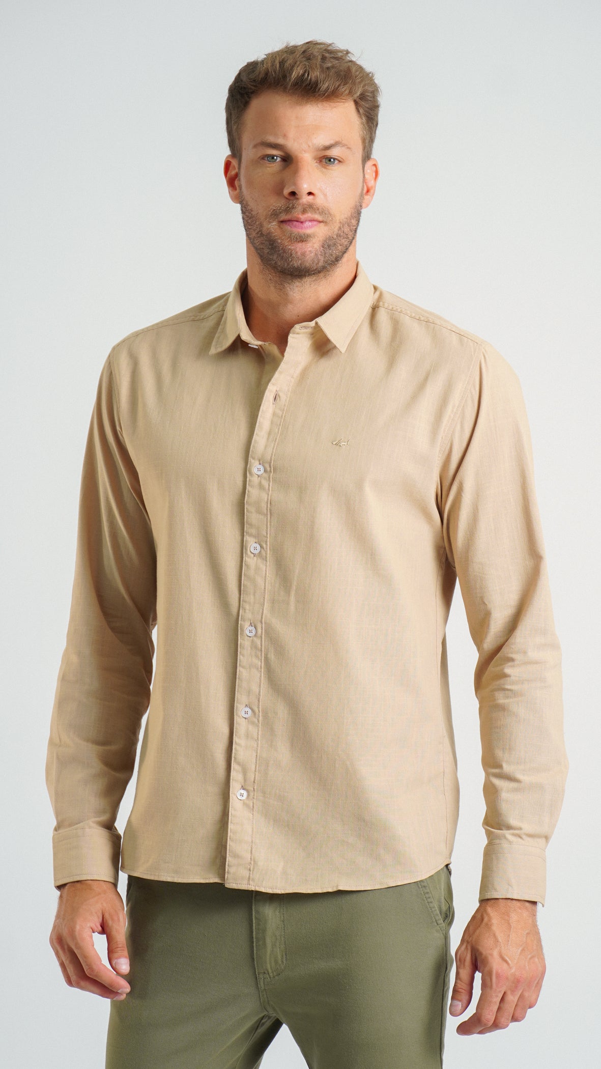 Camisa Manga Longa - Bege