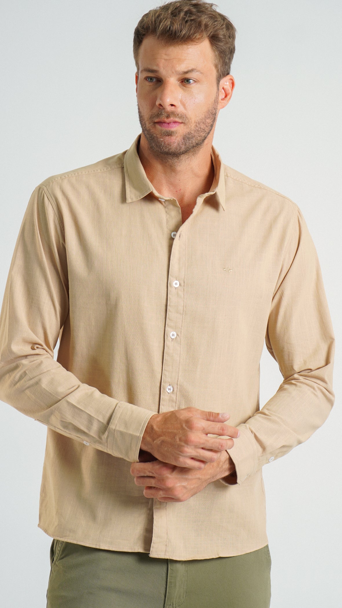 Camisa Manga Longa - Bege