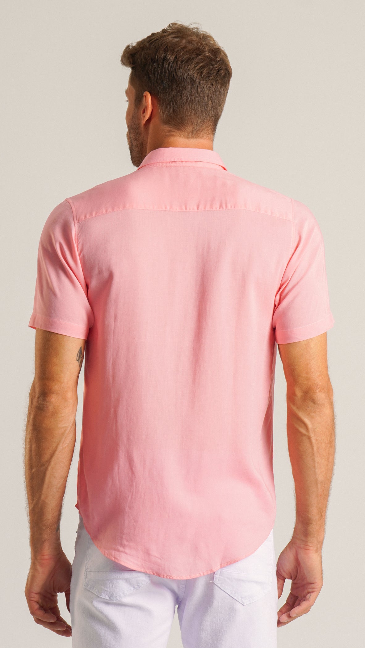 Camisa Manga Curta - Rosa