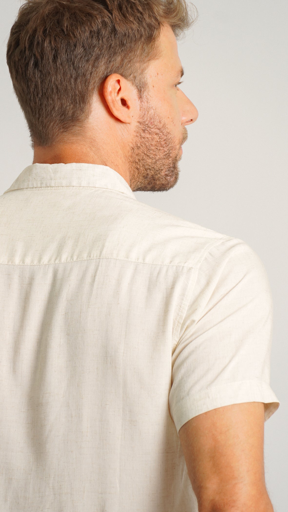 Camisa Manga Curta - Cru